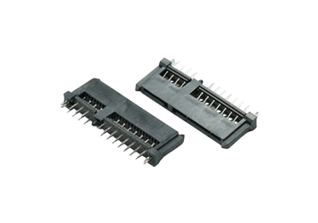 SATA 7+15P 双排双鱼叉架高型